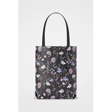 Dara bags kabelka cez rameno Dara bags Shopper Blue Flowers čierna-fialová-modrá