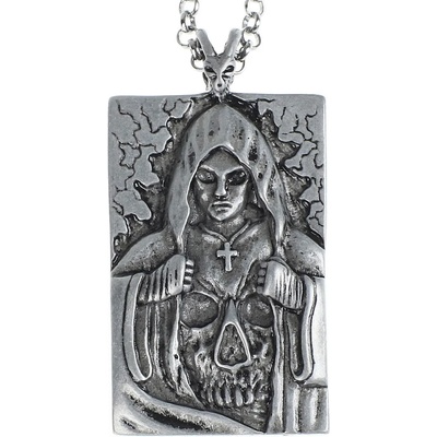 Leather & steel fashion Колие с висулка кръст - lsf4 61