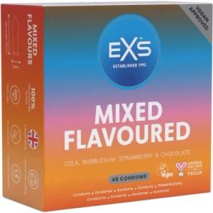 EXS Condoms 48 бр. Ароматни презервативи EXS Mixed Flavoures
