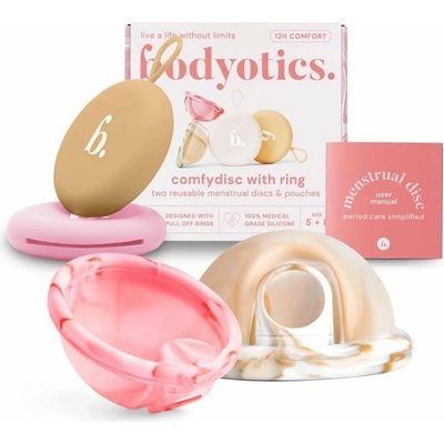 Bodyotics Deluxe Soft menstruační disk Beige & Pink – Zboží Mobilmania
