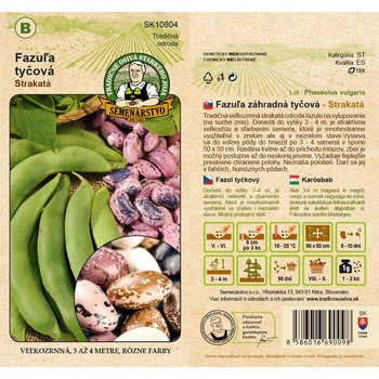 Fazuľa záhradná tyčová - Strakatá 20g