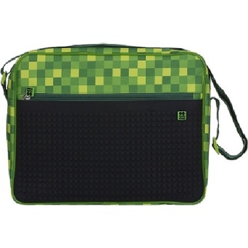 Kreatívna pixelová taška cez rameno zelená kocka Minecraft PXB-04-D24