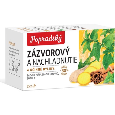 Balírny obchodu Poprad Popradský Zázvorový a nachlazení 22,5 g