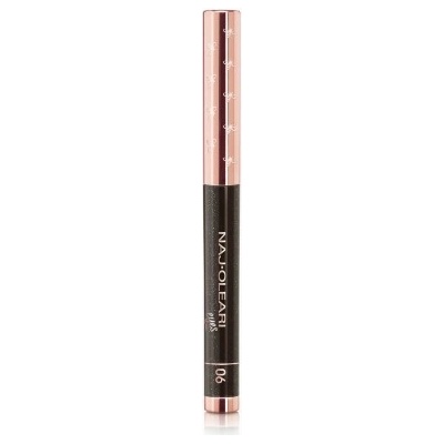 Naj-Oleari Absolute Stay Eyeshadow dlouhotrvající oční stíny v tyčince 06 vinyl black 1,64 g