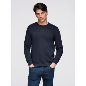 Ombre Clothing Класически мъжки суитшърт с надписи - тъмносин V3 B1711 Ombre Clothing Ombre Clothing | Sin | МЪЖЕ | S