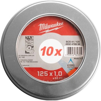 Milwaukee řezací kotouč 125 x 1 x 22,2 mm 4932478998 10 ks