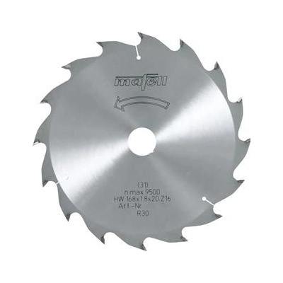 Mafell Pilový kotouč-HM, 168 x 1,2/1,8 x 20 mm, Z 16, WZ (092476)