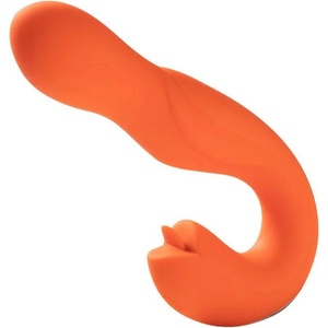 HoneyPlayBox Rotating Head G-spot Vibrator & Clit Licker Orange