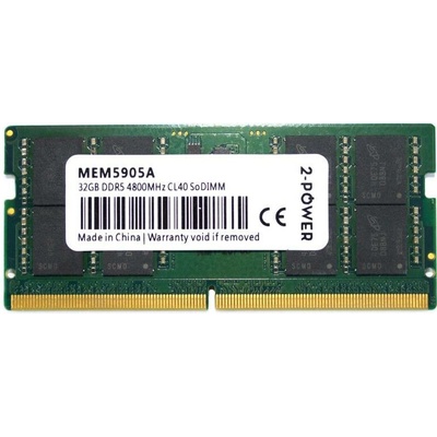 2-Power DDR5 32GB 4800MHz CL40 MEM5905A