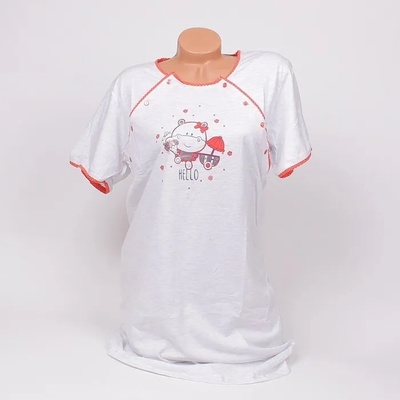 Бледосива нощница за бременни с хипопотамче