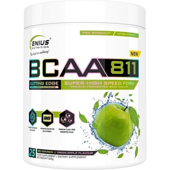 Image 1 of Genius Nutrition Bcaa 811 / 8: 1: 1 [400 грама] Зелена ябълка
