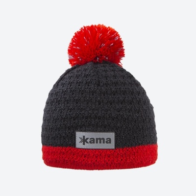 KAMA čepice Merino B71 dark grey