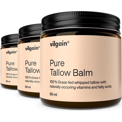 Vilgain Čistý našlehaný balzám z hovězího loje BIO – 3× 60 ml