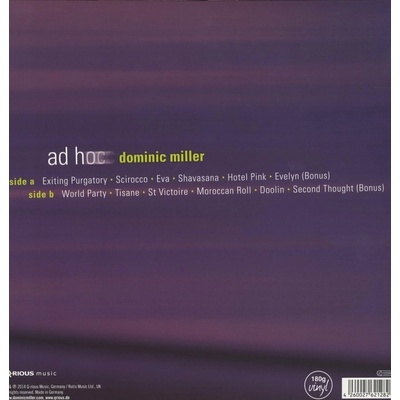 Dominic Miller - Ad Hoc 180g LP