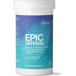 Microbiome Labs Epic Defense - Силен имунитет и защита на дихателните пътища, 30 капсули (53326 (6935320) MRBLS)