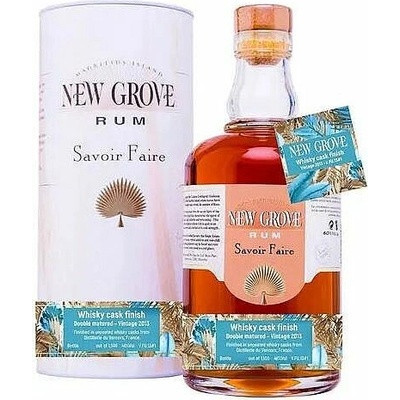 New Grove 2013 Savoir Faire & Distillerie du Vercors mauricijský rum 46% 0,7 l (holá láhev)
