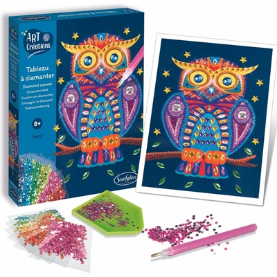 Sentosphere Kreativní sada Diamantová tabulka Sova – Zboží Dáma