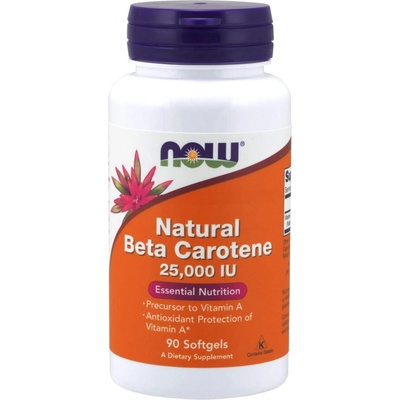 Now Foods Beta Karoten Vitamín A 25000 iu 90 kapsúl
