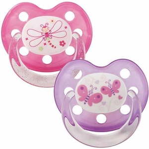 Baby-Nova Силиконови залъгалки Baby Nova - Размер 1, пеперудка и водно конче, 2 броя (28220) - ozone