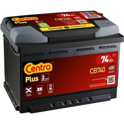 Centra Plus 12V 74Ah 680A CB740