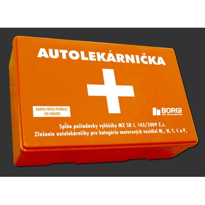 Autolekárnička Borgi, plastová, 143/2009
