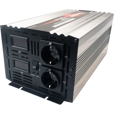 HOULI Power Inverter 12V/230V, 3000W/6000W, čistá sinusoida HPZD0030U