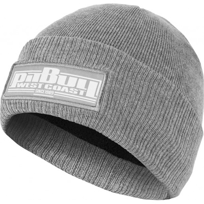 PitBull West Coast zimní pletená čepice One Tone Boxing šedá