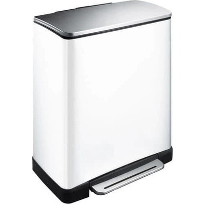 E-cube Pedálový na separovaný odpad 28+18 l EKO biely
