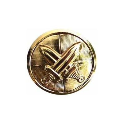 Gombík AČR 14mm zlatý