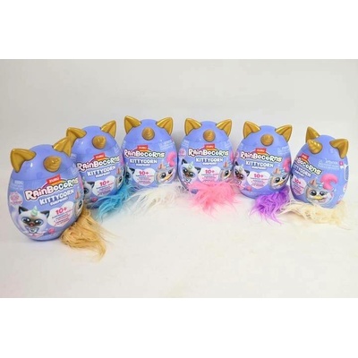 ZURU Rainbocorns kittycorn surprise – překvapení vajíčko s plyšovým koťátkem jednorožcem