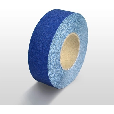 Protiskluzová páska standard WT-5411 – minerální granulát v syntetické pryskyřici, modrá, 25 mm × 6 m
