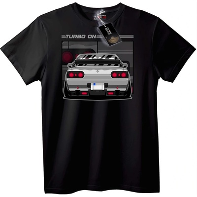 NOONEBRAND Тениска Turbo On - 6XL, Black