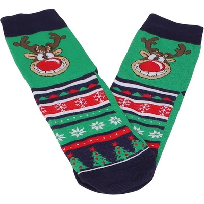 Мъжки чорапи с елен и коледни мотиви