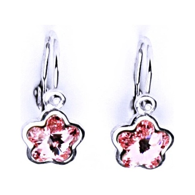 Čištín dětské s krystalem Swarovski light rose NK 1297