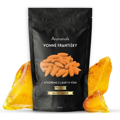 Aromaholik vonná kadidla kužely Backflow Jantar baltský 30 ks