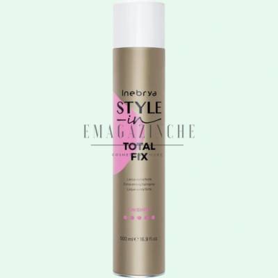 Inebrya Лак за коса с екстра силна фиксация 500 мл. Style-In Total Fix Extra Strong Hair Spray (0287461)