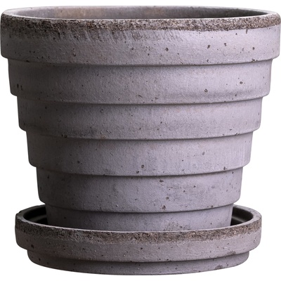 Bergs Potter Саксия Planet Venus с поставка 14 см сива (PLAG14S)