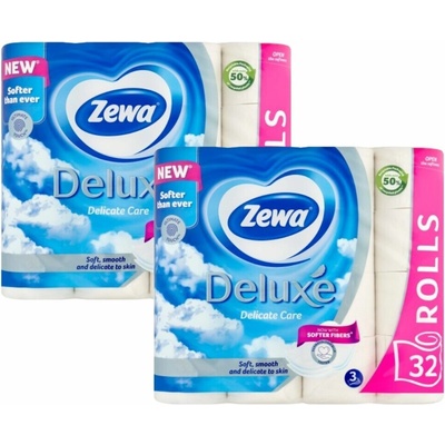 Zewa Deluxe Delicate Care 3-vrstvový 2 x 32 ks