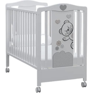 Bambino Casa Бебешко креватче Bambino casa - Fiori, grigio (2045) - ozone