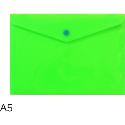 LUMA Obal spisový s klopou a drukem A5 neon LUMA, zelený
