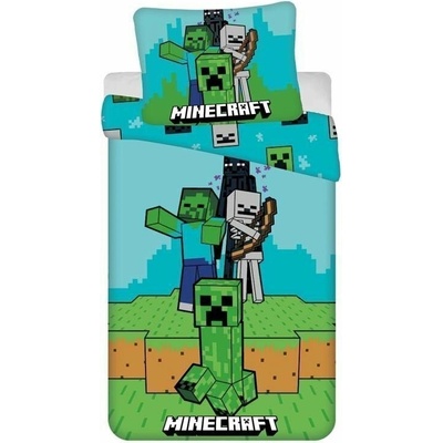 Jerry Fabrics obliečky bavlna Minecraft Mobs Here 140x200 70x90