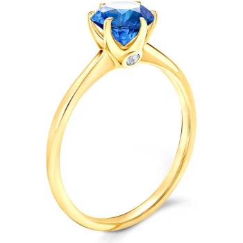 Image 1 of SAVICKI Годежен пръстен The Journey: злато, син сапфир