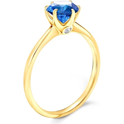 SAVICKI Годежен пръстен The Journey: злато, син сапфир