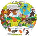 Jedinečná planeta - Zvířata / Rozkládací kniha s pevnými listy ve tvaru globusu