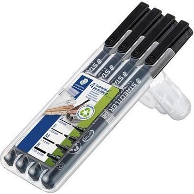 Staedtler Lumocolor 31 4 různé tloušťky černá