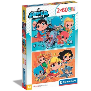 Clementoni 2x60ч. Пъзел DC Comics Super Friends (1009102F)