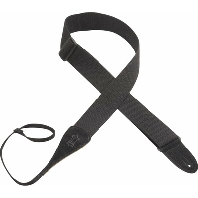 Levy's Cotton & Suede Loop Black Колан за китара (MC8A-BLK)