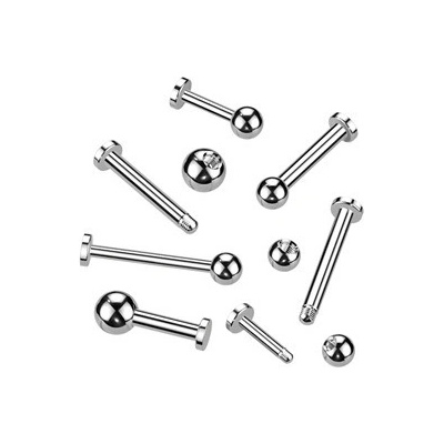 Šperky4U piercing do brady labreta titan TIT1020-12103