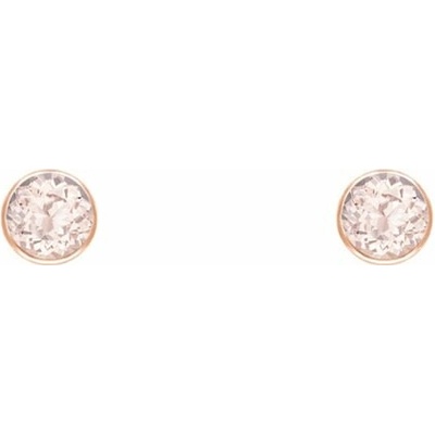 Eppi Minimalistické bezel náušnice s morganitmi Viosa E42392
