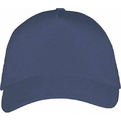 Sol's 5 panelová baseballová Long Beach s kovovou přezkou modrý denim LC00594